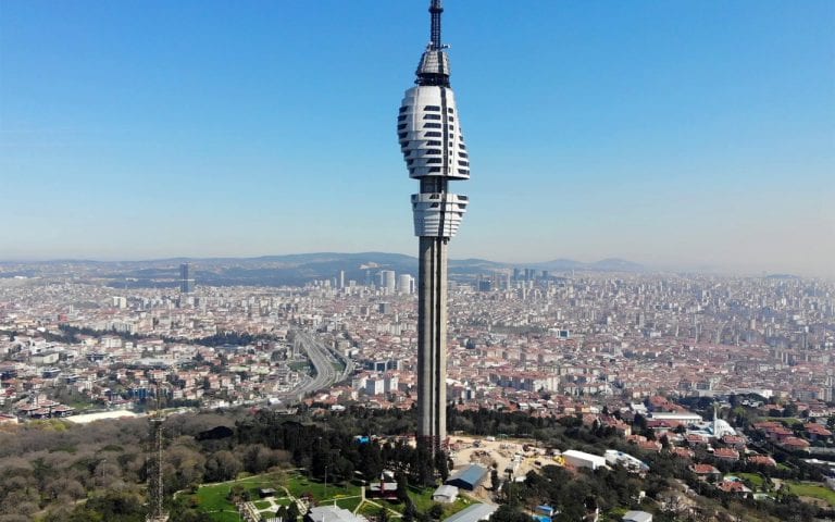 Çamlıca Kulesi’nin Montajı Tamam