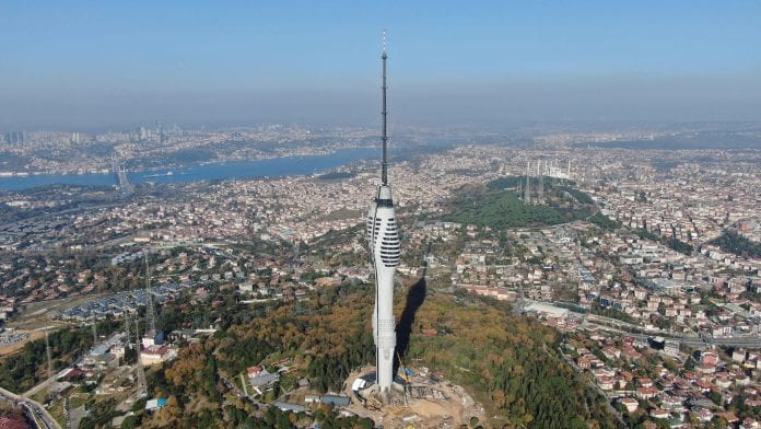 Çamlıca Kulesi'nde İnşaat Çalışmalarında Sona Gelindi