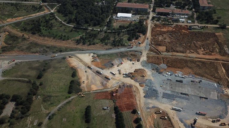 Sancaktepe’deki Hastane İnşaatı Böyle Görüntülendi