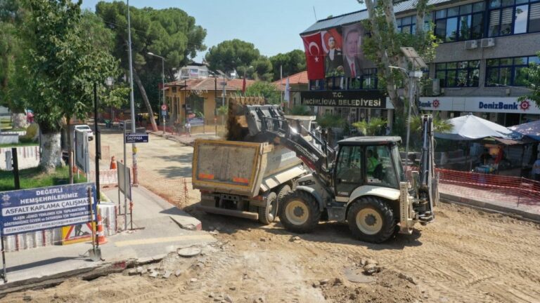 İncirliova’da Yol Çalışmaları Hızla Devam Ediyor