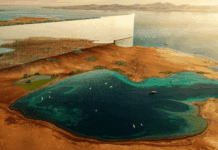 Çölü ikiye bölecek: Dünyanın en büyük şantiyesinde inşaat sürüyor