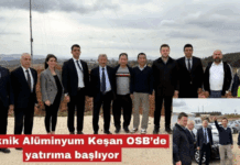 Çinli firma Keşan OSB’de yatırıma başlıyor
