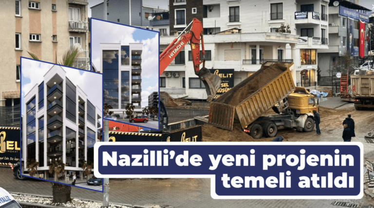 Nazilli’de merkezin ortasında yeni proje! Temel atıldı, fiyatlar cep yakacak