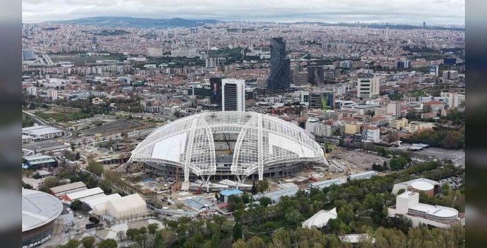 Ankara’nın yeni dev stadyumu havadan görüntülendi: İnşaat hızla ilerliyor