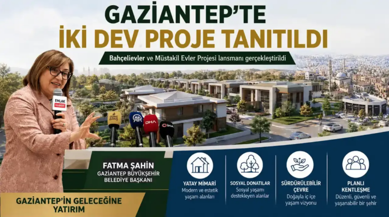 Gaziantep’ten Yeni Konut Hamlesi: Yatay Mimari Vurgusu Güçleniyor
