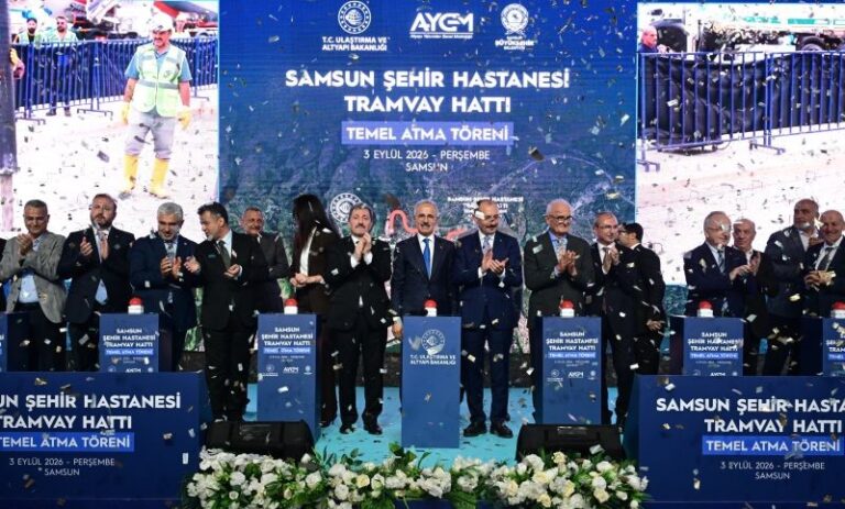 Uğursal Elektrik-ONH İnşaat İş Ortaklığının Üstlendiği Samsun Kılıçdede-Şehir Hastanesi Tramvay Hattı Projesi’nin Temeli Atıldı