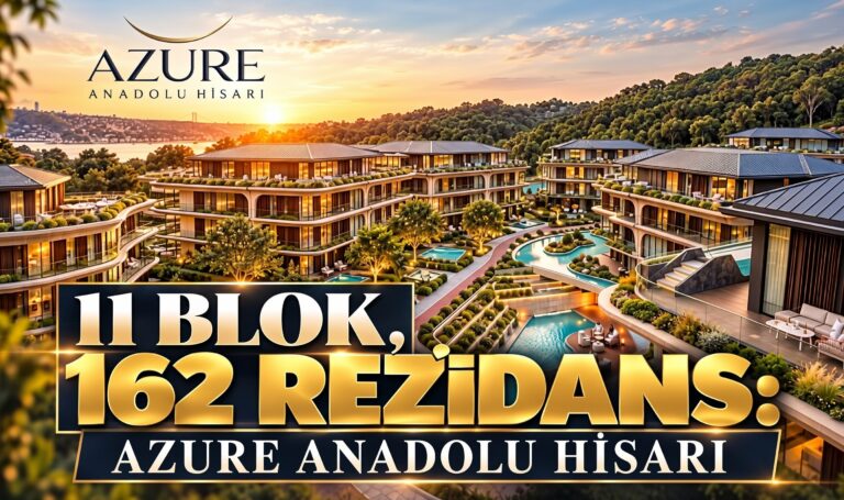 Beykoz’a Yeni Lüks Konut Projesi: Azure Anadolu Hisarı Tanıtıldı!